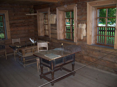 Комната в вотчинной конторе, фото Валова Н.А